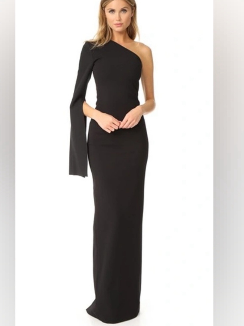 SOLACE LONDON ONE ARM MAXI GOWN DRESS 4